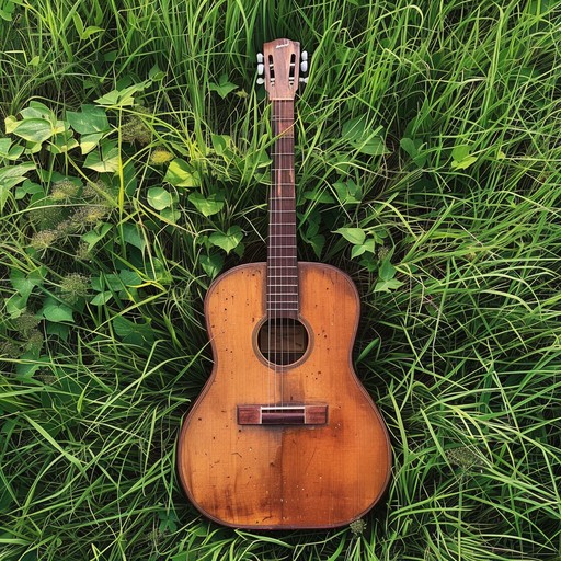 A peaceful melody with acoustic guitar reminiscing summer meadows for serene nostalgia.