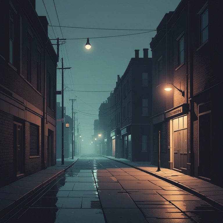 This track leverages the eeriness of soft whisper like synth lines intertwined with the heavy, dark undertones of trap beats to evoke a feeling of wandering through deserted urban landscapes at night. A desolate backdrop permeated by the occasional distant echo ensures a chilling listening experience.