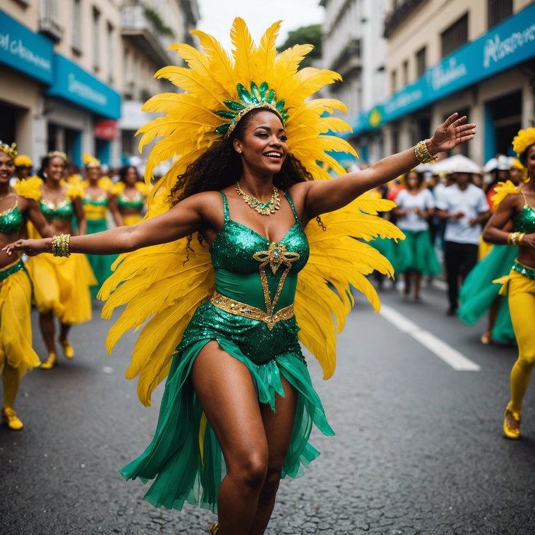 This track captures the essence of rio de janeiro during a vibrant, sunset samba party. It showcases the traditional rhythms of samba combined with modern energy, creating a lively atmosphere that makes you feel like you're dancing on the streets during the famous carnival.