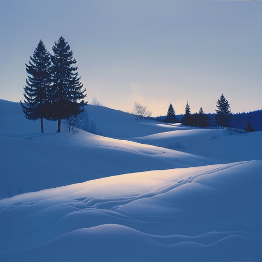 This tranquil instrumental piece evokes the serene beauty of a finnish winter evening. Featuring gentle piano melodies, it captures the calm and peaceful atmosphere of snow covered landscapes under the soft glow of twilight.