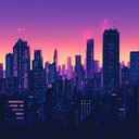 energetic pop tune inspired by 1980s city vibe
