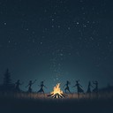 an uplifting, rhythmic tribal song celebrating unity and life