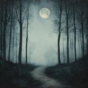 melancholic guitar melodies evoking haunting, moonlit forest scenes.