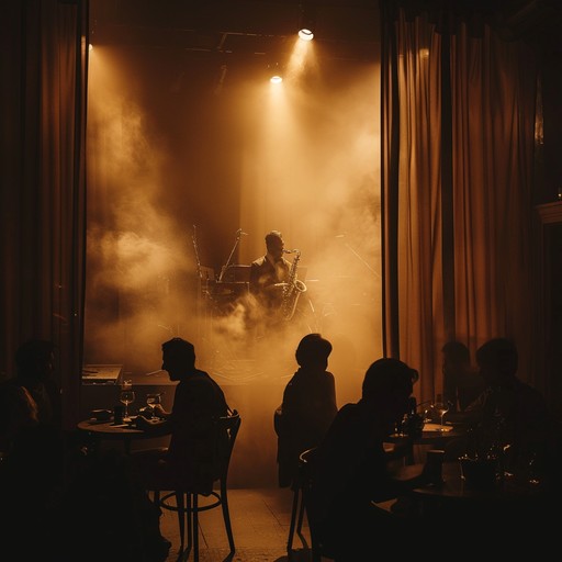 Immerse in the lush, velvet atmosphere of a smoky cabaret where seductive whispers and tantalizing melodies intertwine. This track features sensual saxophone lines accompanied by smooth piano chords and gentle brushes of a snare, creating an intoxicating blend that captivates the senses and transports the listener to a world of allure and passion.