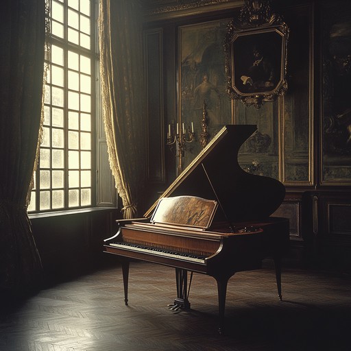 Dive into a delicate reverie where the harpsichord's soft, enchanting melodies create an elegant and timeless baroque ambiance, filling you with a sense of peaceful nostalgia and ethereal beauty.