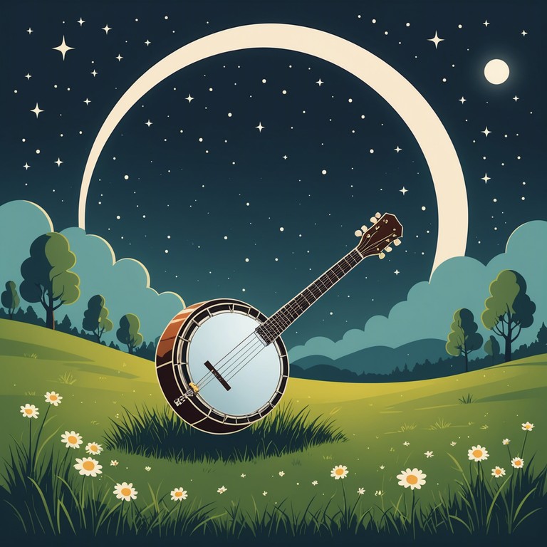 A soulful, introspective track echoing the silent, serene landscape under a crystal clear night sky. The gentle strumming of a banjo pairs with the whisper of the wind, creating a soundscape of solitude and peace.