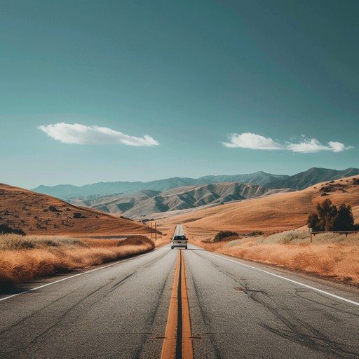 This energetic and uplifting classic rock instrumental captures the feeling of driving down a long stretch of highway with the windows down and the wind in your hair. Featuring a prominent electric guitar riff, steady drumbeat, and soaring organ, this track evokes a sense of freedom and adventure. Perfect for a summer playlist or as background music for a travel video.