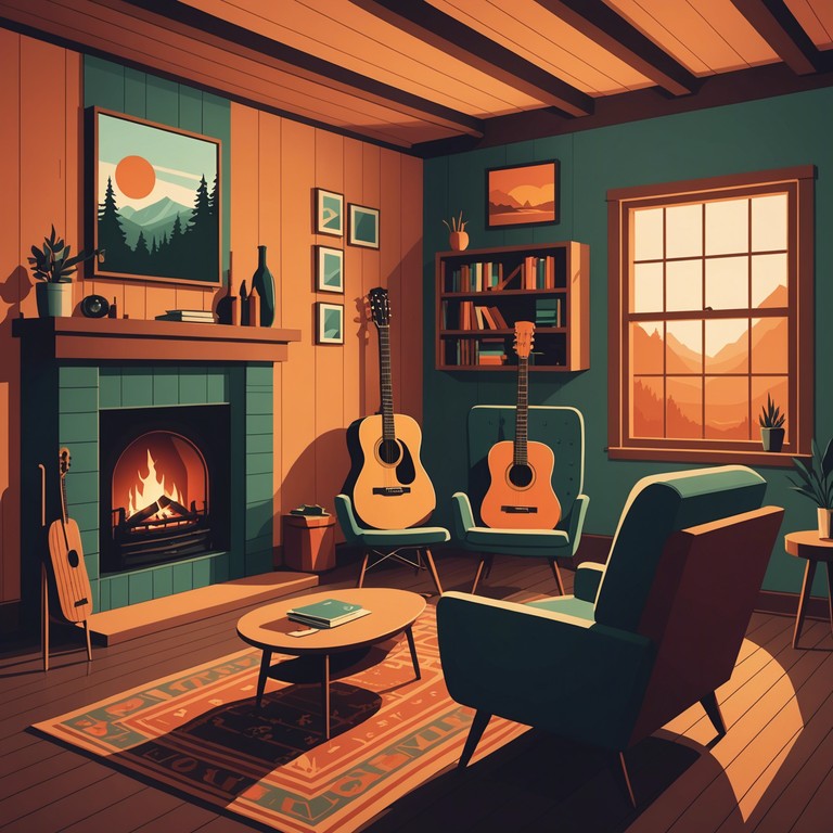 Echoes from yesterday offers a deeper dive into the emotional spectrum of rustic lifestyles, where each strum of the guitar brings forth memories and stories of days past, perfect for introspective listening or cultural documentaries.