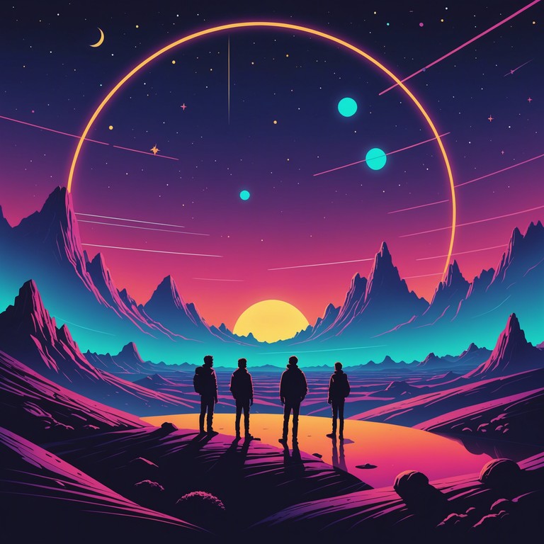 Step into a grandiose fest on mars, where cosmic creatures move to the pulsating beats of interstellar music. The track keeps you entangled in its high energy rhythms while your imagination soars among stars.