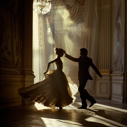 Feel the air of mystery and elegance in a dimly lit ballroom where secrets float among the dancers. The violin's lush arrangements guide the dramatic waltz, building tension and hinting at hidden truths.