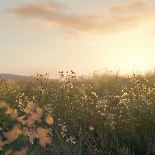 Capturing the tranquility of a summer day with soft acoustic strumming, this piece creates a serene atmosphere ideal for relaxation and introspective reflection. The music evokes images of a sunny meadow, wildflowers, and a gentle summer breeze.