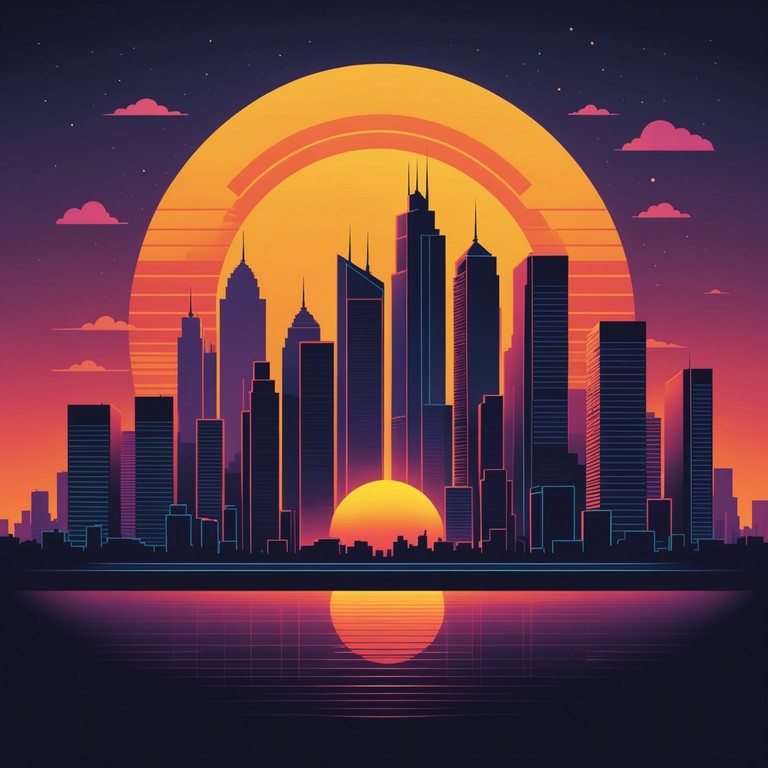 This track captures the essence of a majestic sunrise over a futuristic cityscape, blending traditional japanese instruments with modern synth sounds to create an uplifting and inspiring melody. The piece begins quietly with the delicate pluck of a koto, symbolizing the first light of dawn, and gradually builds into a full, vibrant synth driven melody representing the bustling energy of a waking city.