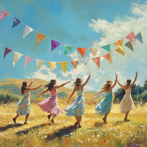 This instrumental track offers energetic accordion led melodies full of the vibrancy and joyous spirit of summer celebrations. The fast paced rhythms evoke images of open air dances under a clear blue sky, capturing a truly euphoric and lively atmosphere