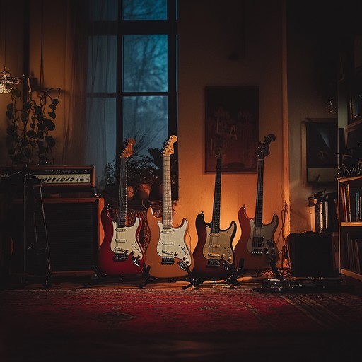 Combining the raw edge of grunge with smooth, refined elegance, this instrumental piece features distorted guitars, steady drum patterns, and ambient background textures. It creates a unique soundscape that is both gritty and polished, evoking an atmosphere of sophisticated rebellion.