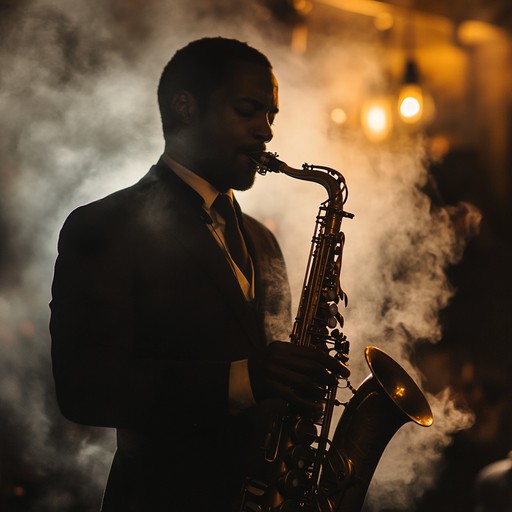 This piece evokes late night jazz club enchantment, combining smooth saxophone lines with lush, ambient textures. The slow, simmering tempo conjures a world of smoky rooms, whispered conversations, and lingering glances. The music is infused with a sense of deep longing and understated passion, perfect for a romantic, after hours setting.