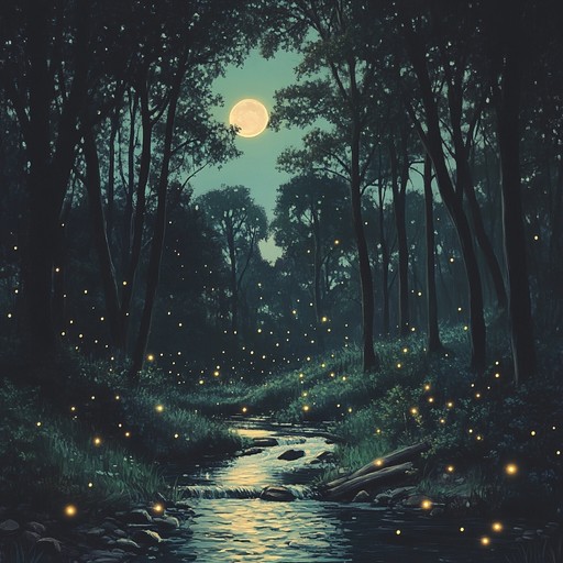 A gentle and enchanting melody crafted to lull children into a peaceful slumber, taking them on a whimsical journey through a magical forest filled with sparkling fireflies and soft moonlight. The calm, soothing tones of a harp create an ethereal atmosphere perfect for bedtime routines, calming anxieties, and fostering a sense of safety and serenity. Ideal for creating a tranquil and imaginative environment for young listeners.