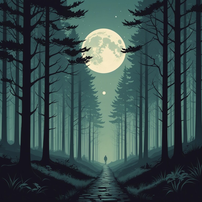 A haunting exploration of rhythm and blues with a chilling touch, wherein dark, echoing piano notes merge with the smooth, foreboding bass lines, creating a soundtrack for moonlit narratives of mystery and allure. The piece weaves a tale of hidden whispers and unseen presences, pulling the listener into a story of intriguing darkness.