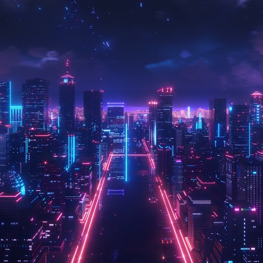 An assertive experience through a technologically advanced cityscape, filled with strong bass drops and glistening synth sounds. This track captures the vibrance and intensity of a late night drive through a neon lit metropolis.