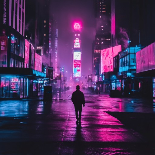 This instrumental track delves deep into inner reflections while cruising through quiet, neon soaked streets of a futuristic cityscape. Synth layers evoke nostalgia and contemplation, painting a sonic picture of solitude amidst the urban glow.