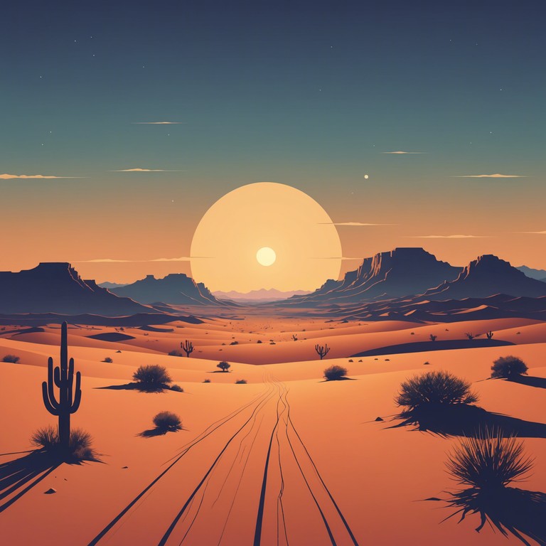 Imagine a soundscape filled with eerie echoes and whispers, reverberating through the vast, starlit sand dunes of the desert. This alternative version delves deeper into the supernatural elements of the middle eastern night, enhancing the sense of an unseen presence lurking in the expansive sands