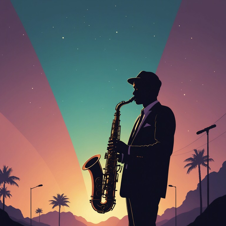 In this alternative version, the focus shifts slightly more towards the jazz elements, emphasizing smoother saxophone solos that glide over a persistent house beat, crafting a soundscape that's equally contemplative and energetic.