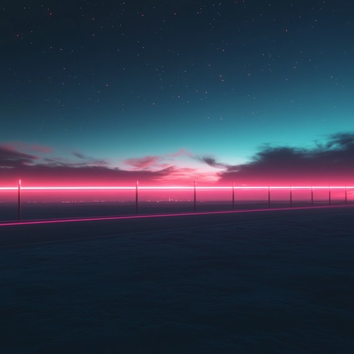 A captivating blend of futuristic synths and soft textures, midnight neon whispers takes listeners on an intimate journey under a starlit sky. Gentle future bass rhythms weave through lush, emotive soundscapes, creating a profoundly touching experience.