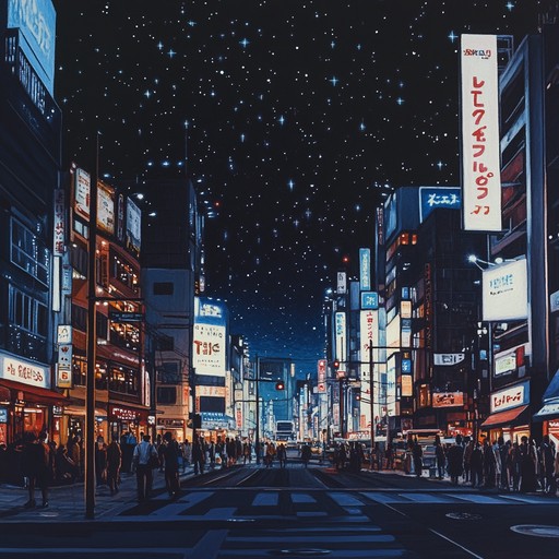 Experience a hypnotic journey through tokyo's vibrant nightscape illuminated by neon lights, featuring immersive synth melodies and ambient textures that captivate the senses.