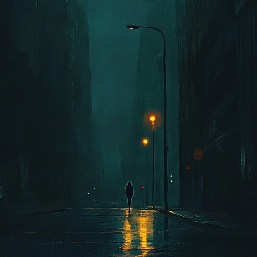 An atmospheric instrumental new wave piece that captures the feeling of wandering alone through dimly lit city streets at night, evoking a sense of melancholy and introspection.