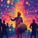 an energetic festive bhangra instrumental inspiring joyful dance moves