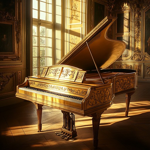 An instrumental baroque piece led by harpsichord and strings, reflecting the uplifting essence of dawn breaking, symbolizing hope, renewal, and the start of a fresh journey.