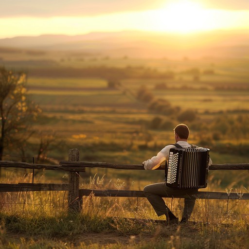 An exploration of life's ebbs and flows set to the engaging rhythm of polka. The accordion's melodic lines blend seamlessly with soft percussion and string undertones, creating a scene of introspective dance. Moments of joyful energy contrast with insightful pauses, drawing the listener into a cycle of contemplation.