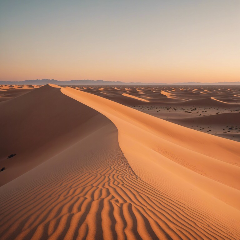 An instrumental track that encapsulates the vastness and solitude of a desert landscape, where each note from the acoustic guitar resonates like a mirage shimmering in the heat. The composition evokes a soaring journey across endless dunes, merging elements of traditional raga with acoustic precision to enlighten the soul and provoke contemplation.