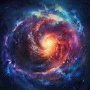 epic orchestral piece evoking an otherworldly cosmic journey