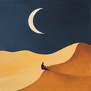 an enigmatic melody echoing through vast, silent middle eastern dunes