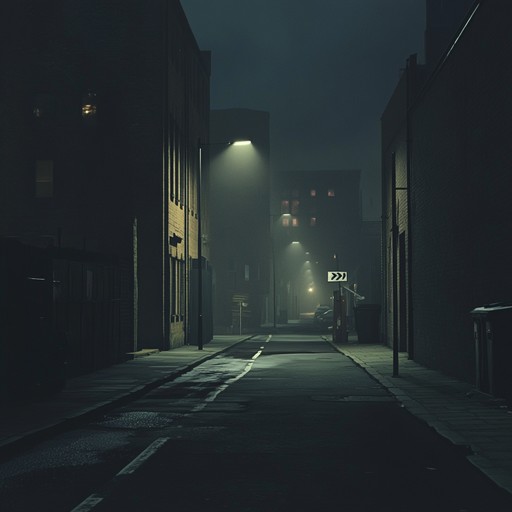 An instrumental rap piece weaving haunting melodies with dissonant tones over slow, heavy beats, crafting a chilling soundscape that evokes feelings of unease and suspense. It uses minimalistic arrangements and distorted sounds to immerse the listener in an eerie atmosphere reminiscent of dark, deserted streets at midnight.