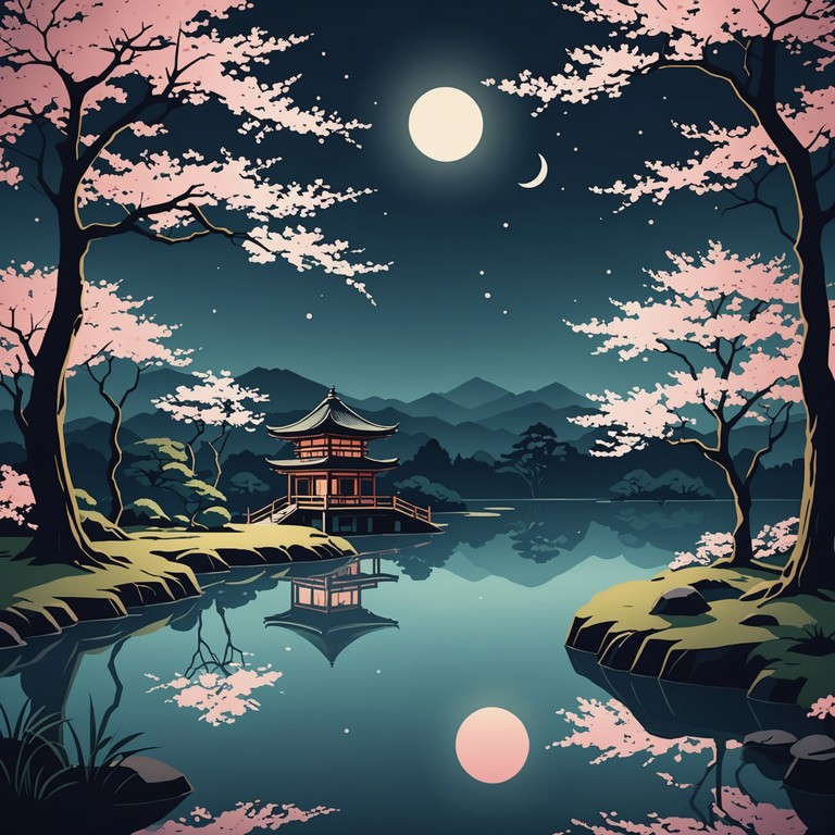 A dreamy track that transports listeners to a serene kyoto garden under a starlit sky, where the gentle strings of a koto blend with the sounds of nocturnal nature, creating a magical soundscape that captures the essence of peace and introspection.