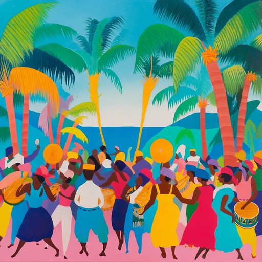 A lively instrumental capturing the essence of a caribbean carnival with upbeat steelpan melodies and spirited percussion driving the festive atmosphere.