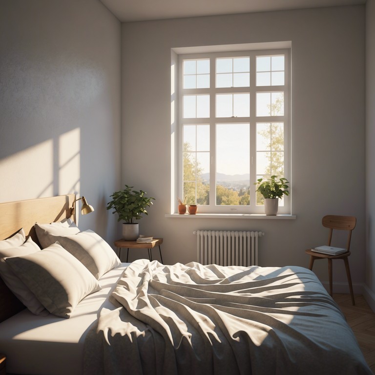 A composition designed to simulate the invigorating morning light that floods your room, evoking the freshness of a new day through rapid keyboard patterning and joyful beats.