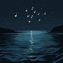 a tranquil cumbia instrumental reflecting the calm of the night sea