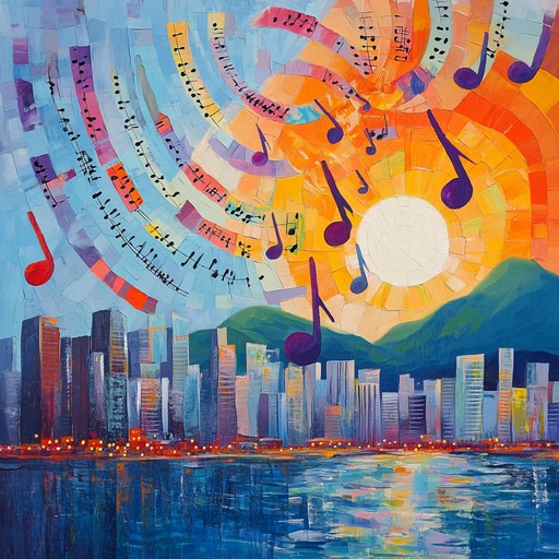 An instrumental track that captures the vibrant atmosphere of rio de janeiro through fast paced bossa nova rhythms, intertwining guitar melodies and dynamic percussion to evoke the city's bustling life.