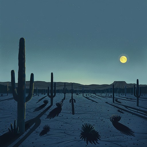 A captivating blend of sensual and western themes, featuring slow guitar riffs weaving through an atmospheric backdrop. The melodies carry a hint of mystery and allure, evoking moonlit desert nights.