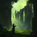 eerie flute echoes through forgotten ruins