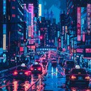 bright futuristic beat with driving synths and tech vibes