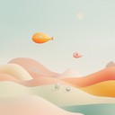 gentle digital tones creating a serene, whimsical atmosphere