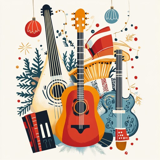 A lively blend of appalachian banjo and african percussion rhythms, celebrating the universal joy of holiday festivities