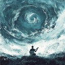 dreamy guitar riffs under a reflective starry night.