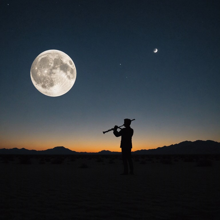 This composition weaves the enchanting melodies of the ney flute to reflect the solitude and profound beauty of desert nights, creating a meditative and expansive soundscape.