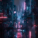 futuristic, intense synthwave with energetic beats