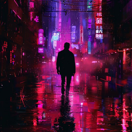 An evocative instrumental journey that captures the essence of being alone in a bustling city. The melancholy synth melodies blend seamlessly with electronic rhythms, evoking feelings of nostalgia and momentary reflections under the neon glow and rainy ambiance.