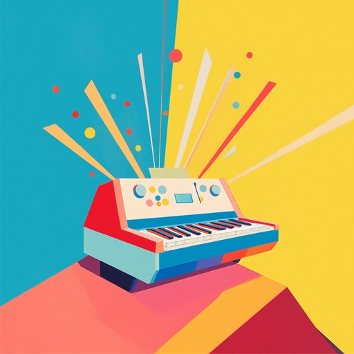 A lively toytronica composition combining whimsical toy sounds with driving electronic beats to create an empowering and confident atmosphere.